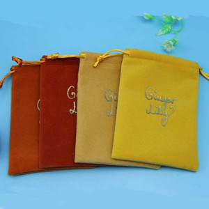 Luxury custom printed cloth jewelry bags
