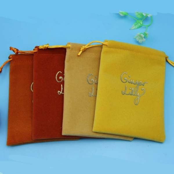 Luxury custom printed cloth jewelry bags