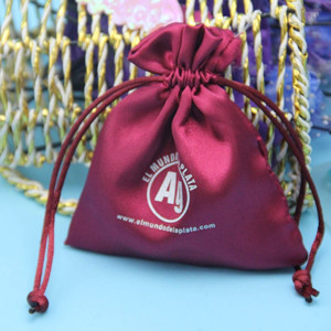 Factory direct sale luxury custom silk jewelry bags