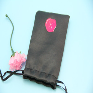 Fashionable new products black satin pouches