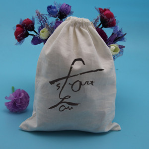 Newest new coming organic cotton pouchs promotional