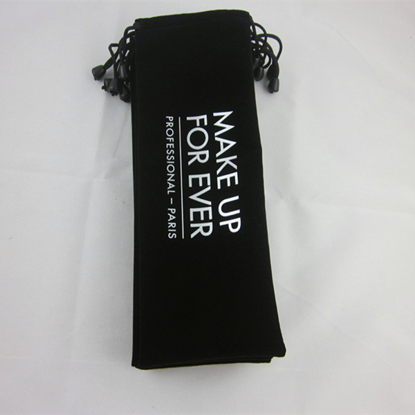 厂家供应黑色绒布袋 束口自拍杆绒布袋 移动电源绒布袋 可定制