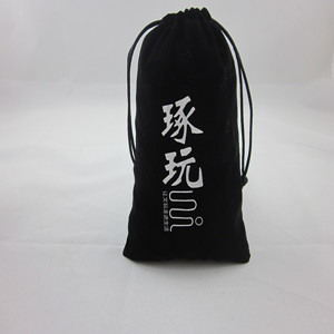深圳鼠标袋厂家生产 数码礼品束口绒布袋 高档鼠标绒布袋